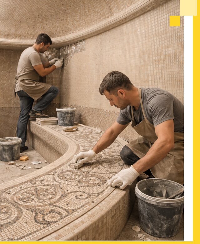 Плитка для хамама в Соли-Илецке, укладка, подбор и поставка