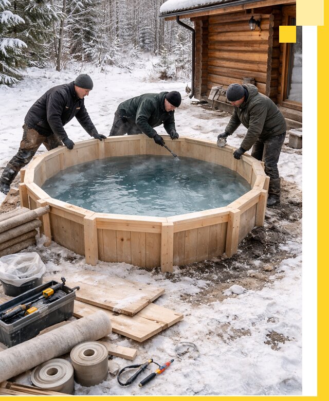 Изготовление и установка ледяных купелей под ключ в Соли-Илецке