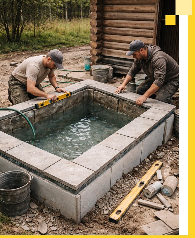 Изготовление и установка холодных купелей под ключ в Соли-Илецке