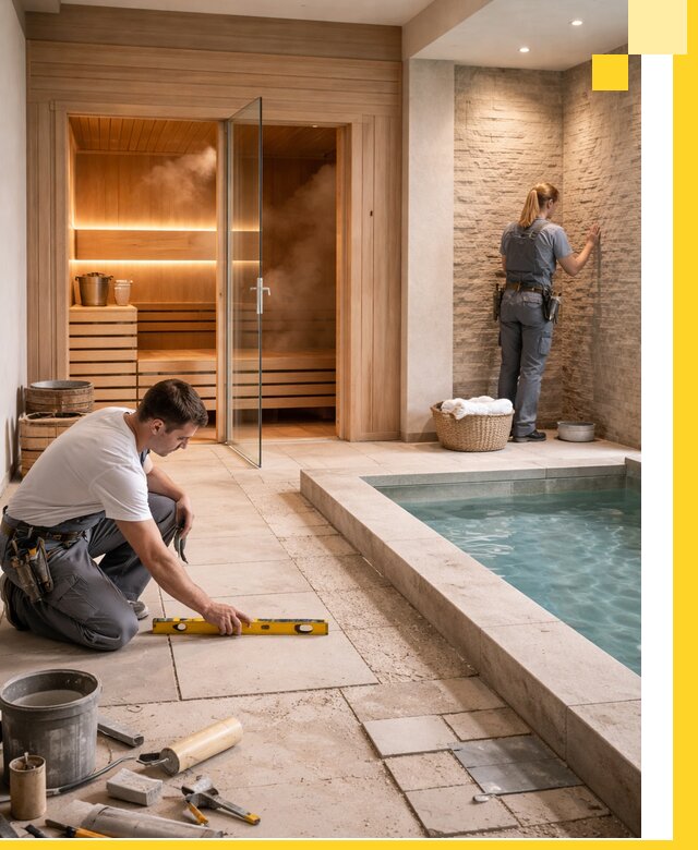 Комплексный дизайн и отделка интерьеров SPA под ключ в Соли-Илецке